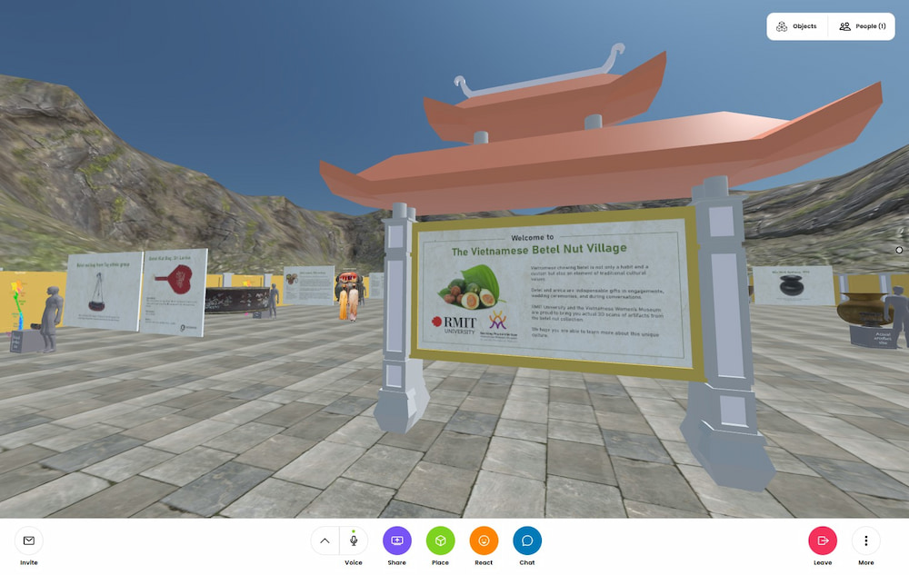 The Vietnamese Betel Nut Village 3D virtual environment