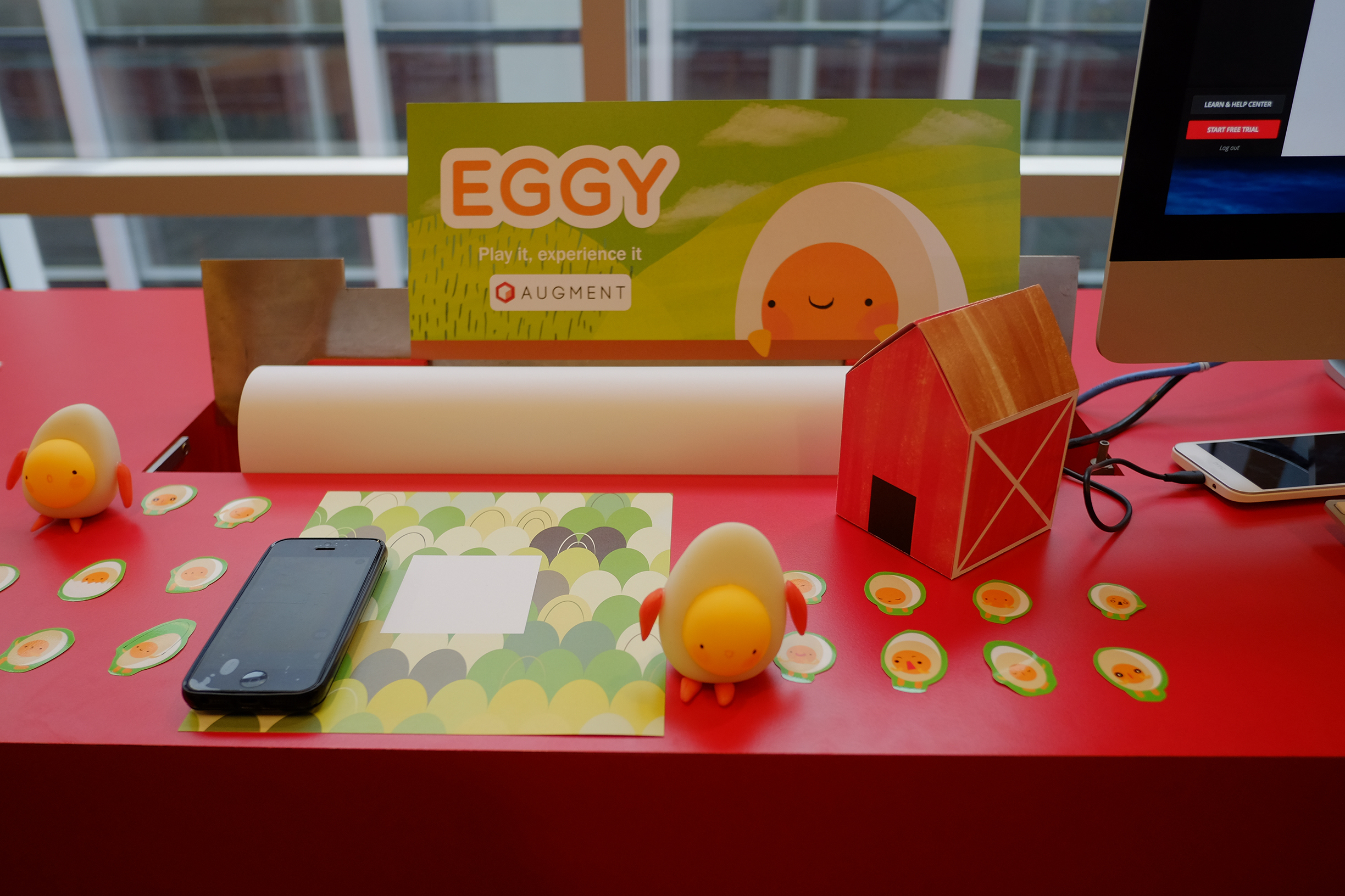 Eggy - physical and augmented reality