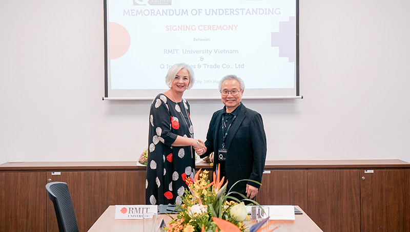 Đại học RMIT Việt Nam và Q Industries Việt Nam vừa ký kết Biên bản ghi nhớ nhằm đẩy mạnh hợp tác đôi bên