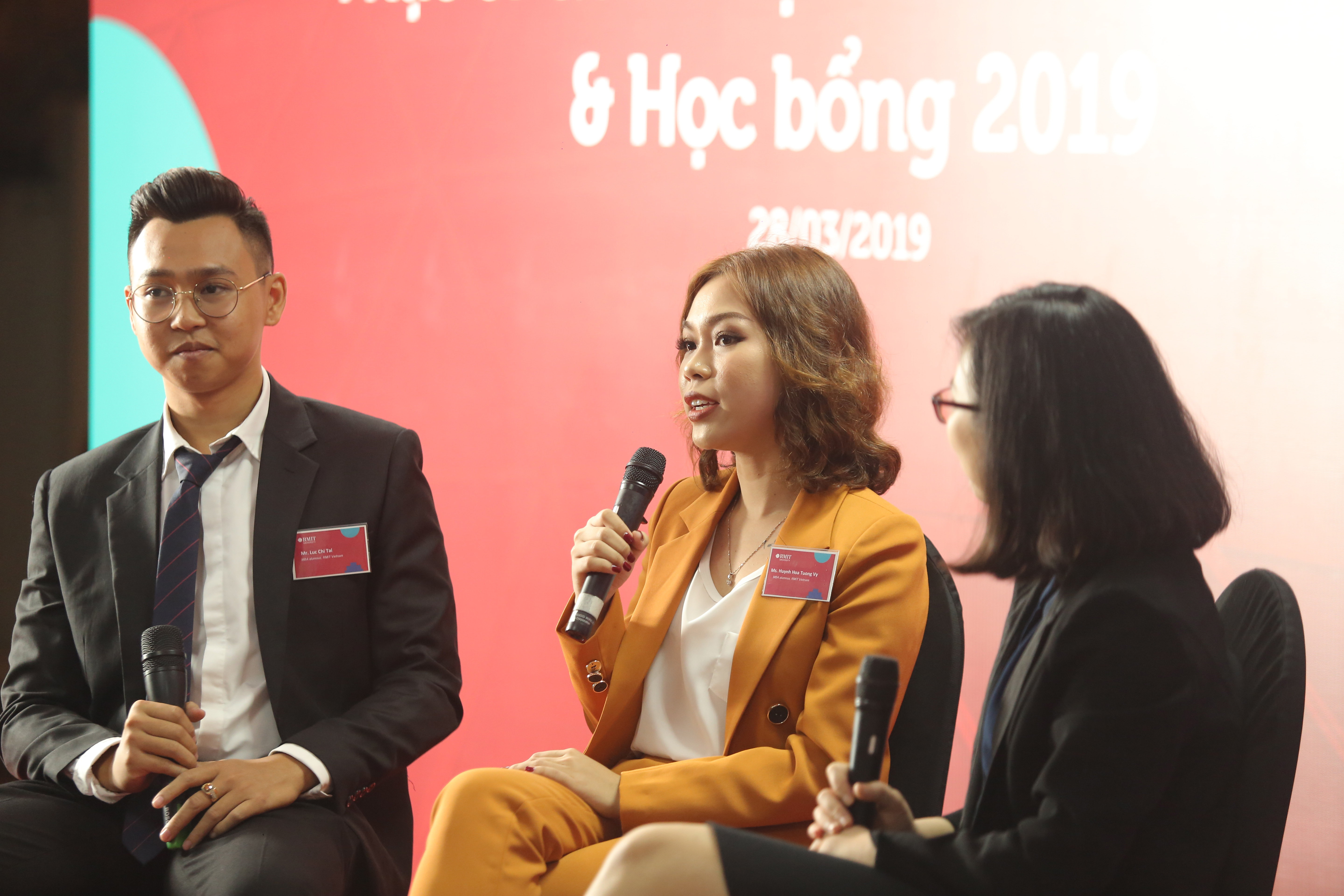 A panel discusses the merits of RMIT’s Master of Business Administration program now being offered to students in Hanoi.