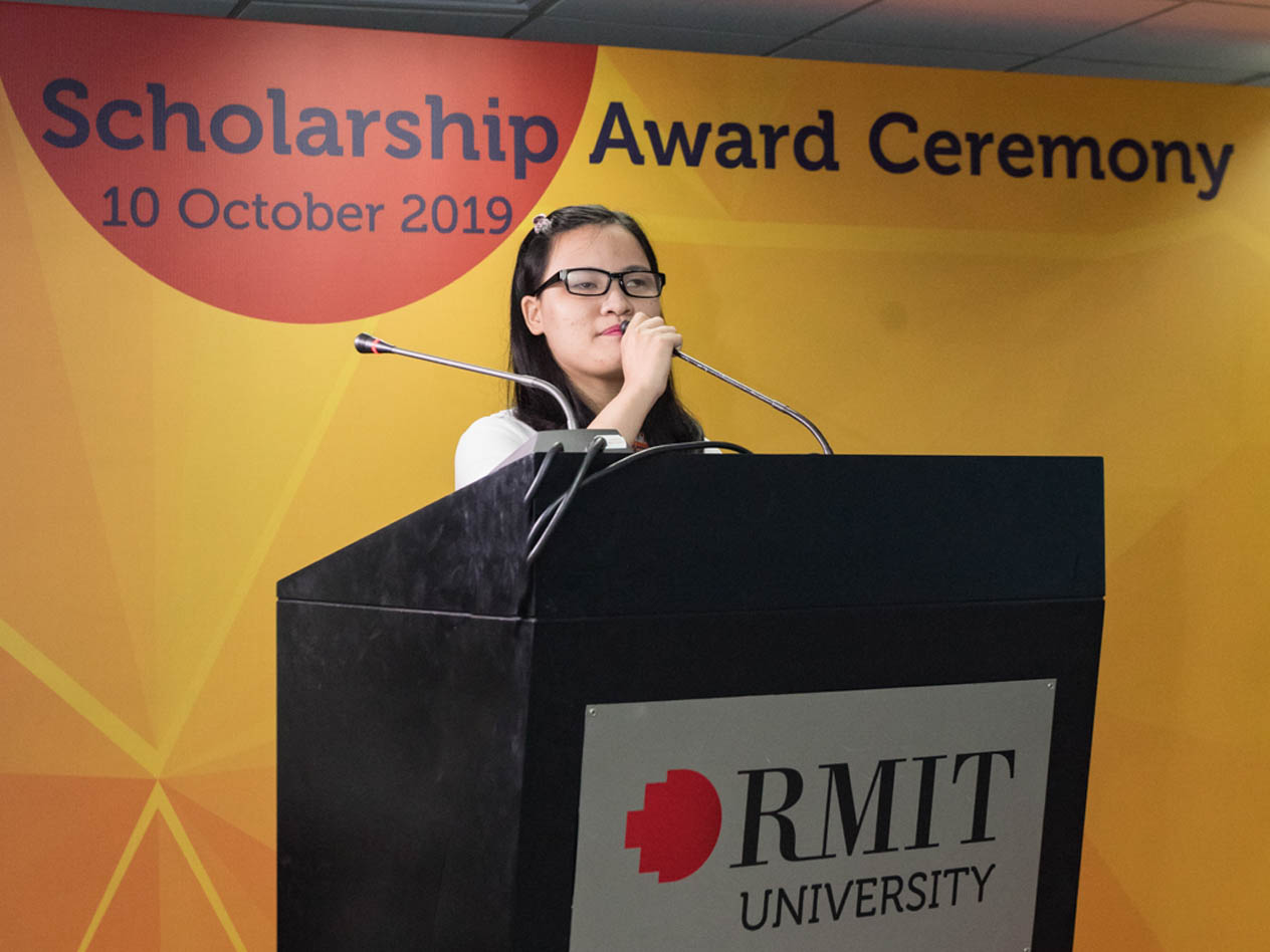 RMIT Vietnam’s Opportunity Scholarship recipient Nghiem Thu Loan wants to become a human rights writer to give a voice to those in need. 