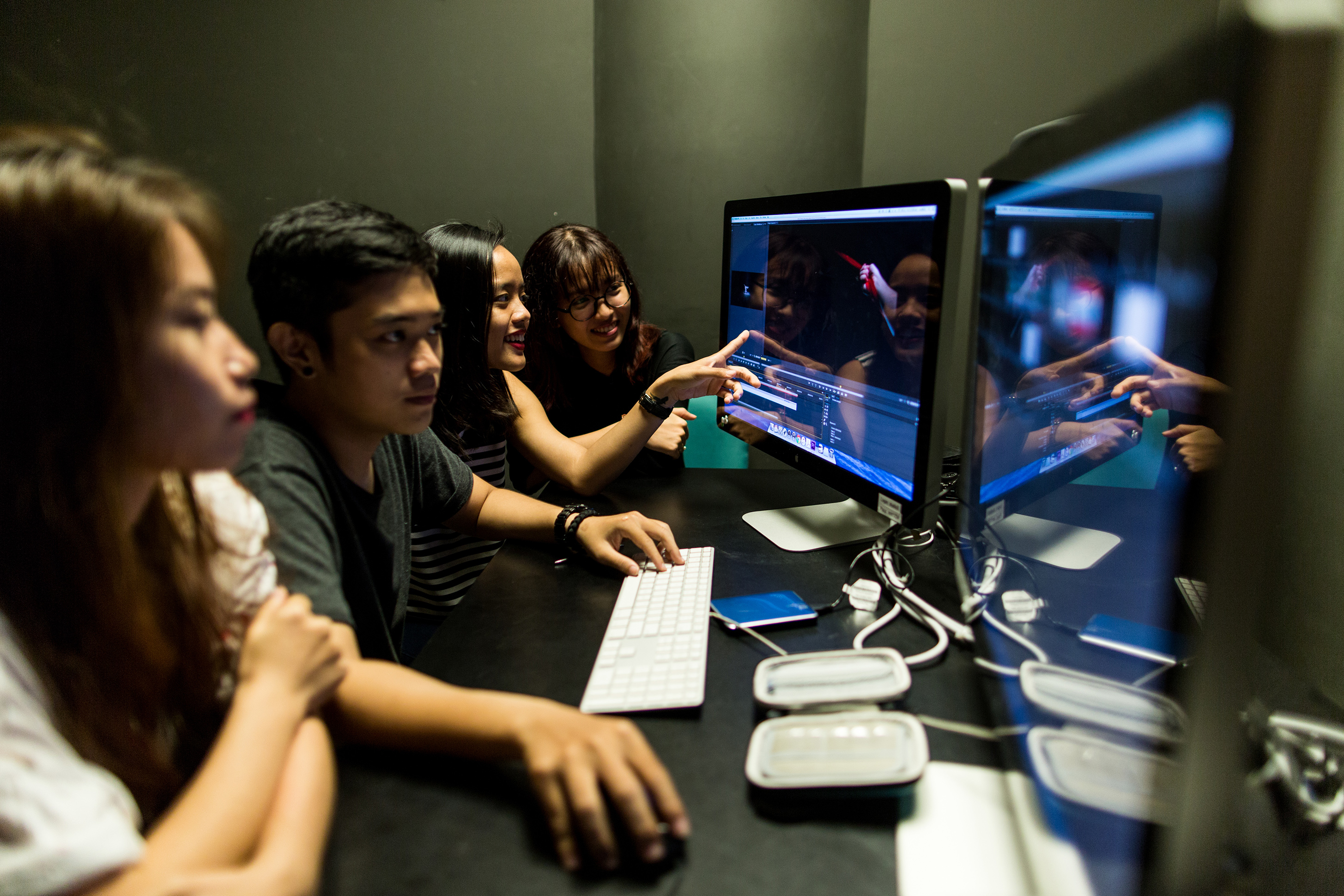 Editing suites and top-of-the-line computer labs are equipped to accommodate Bachelor of Digital Film and Video students. 