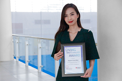 Acting Student Activities Manager Nguyen Hong Ngoc said her passion comes from watching RMIT students grow every day. 