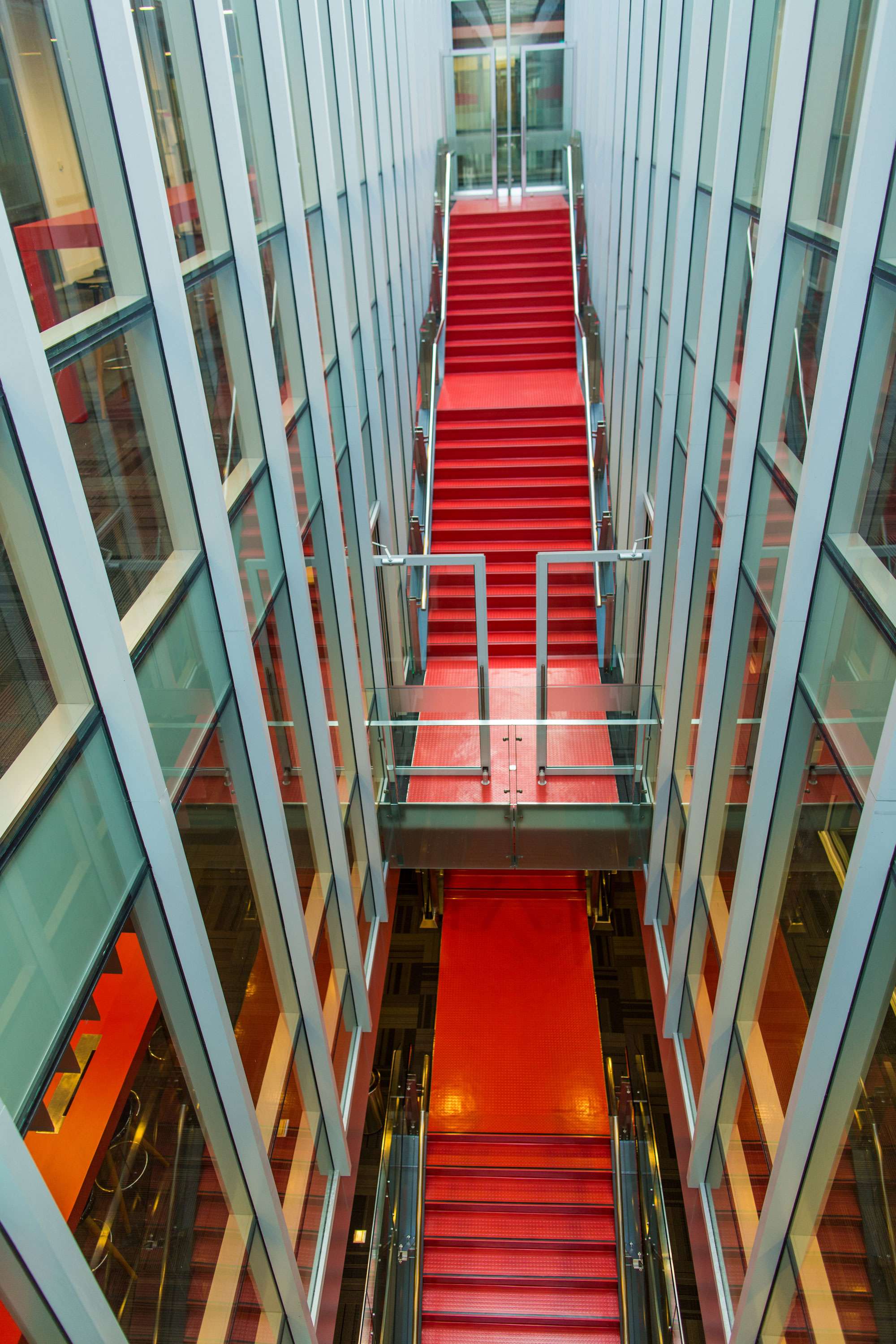 Academic Building 2's striking interior design takes advantage of natural light.