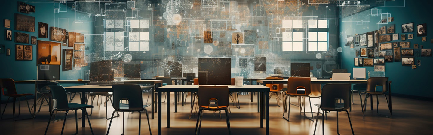 AI rendering of a classroom