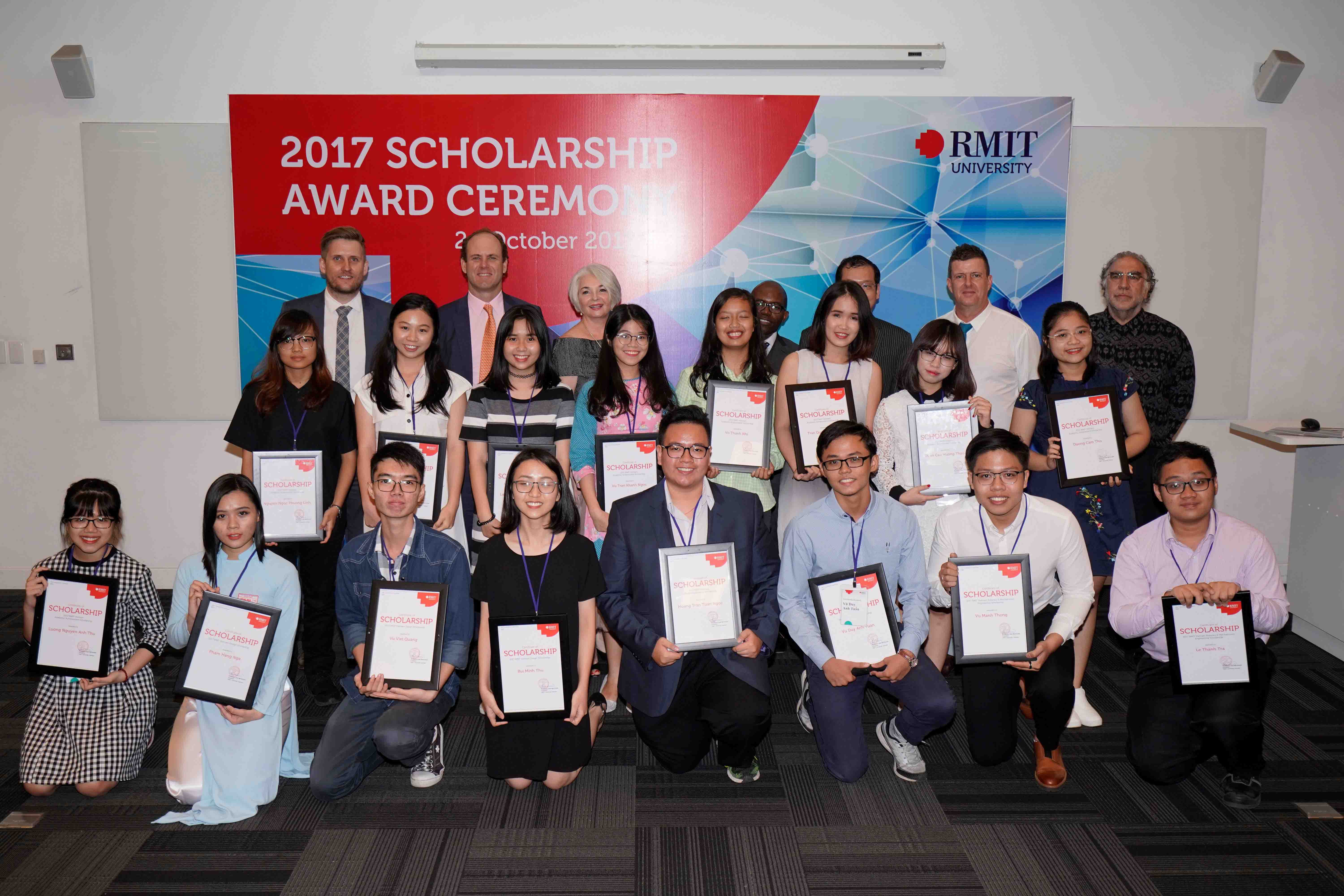 In the past 16 years, RMIT Vietnam has awarded more than one thousand scholarships to young people from all over Vietnam and around the world.