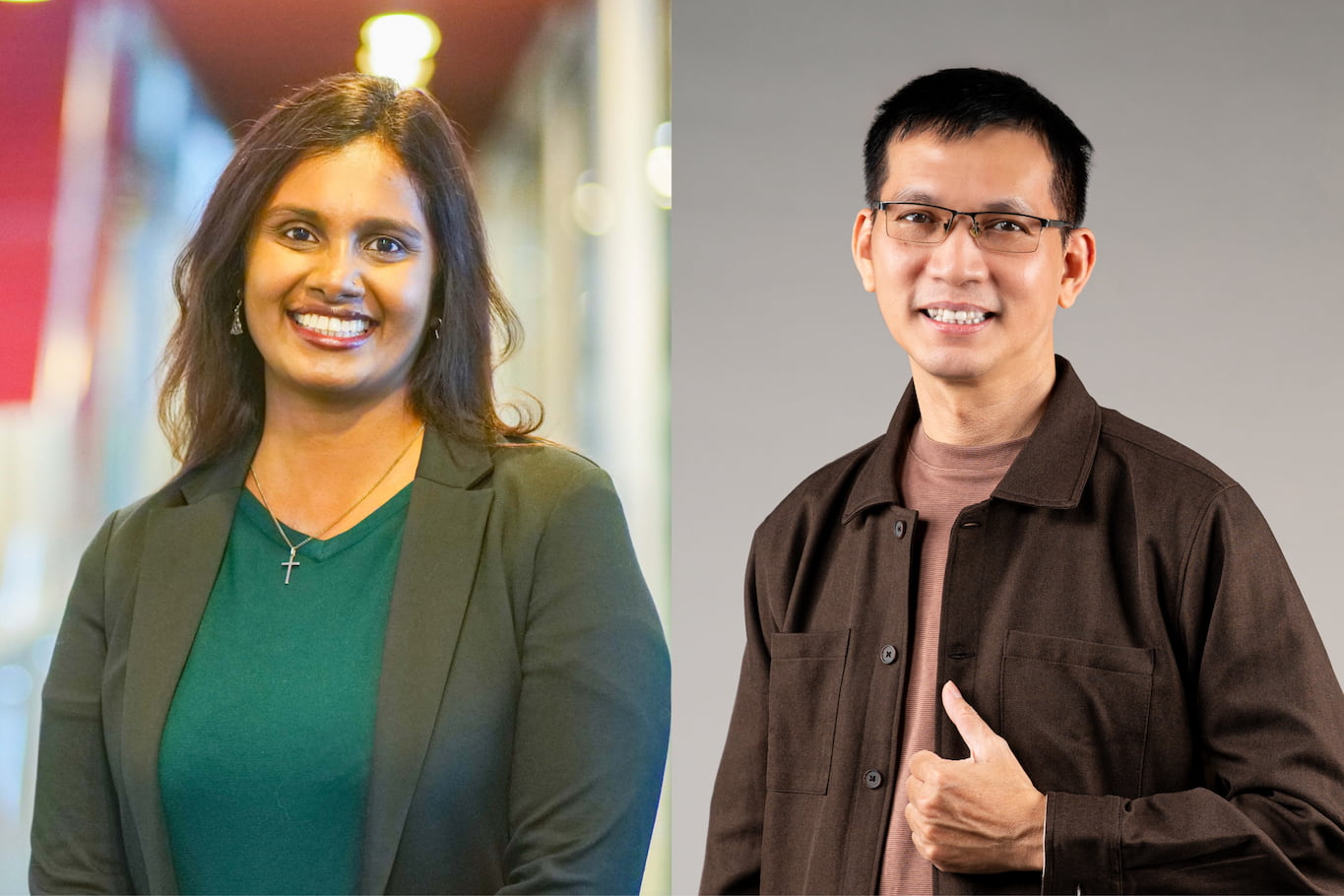 Dr Daisy Kanagasapapathy (left) and Dr Bui Quoc Liem, RMIT Vietnam