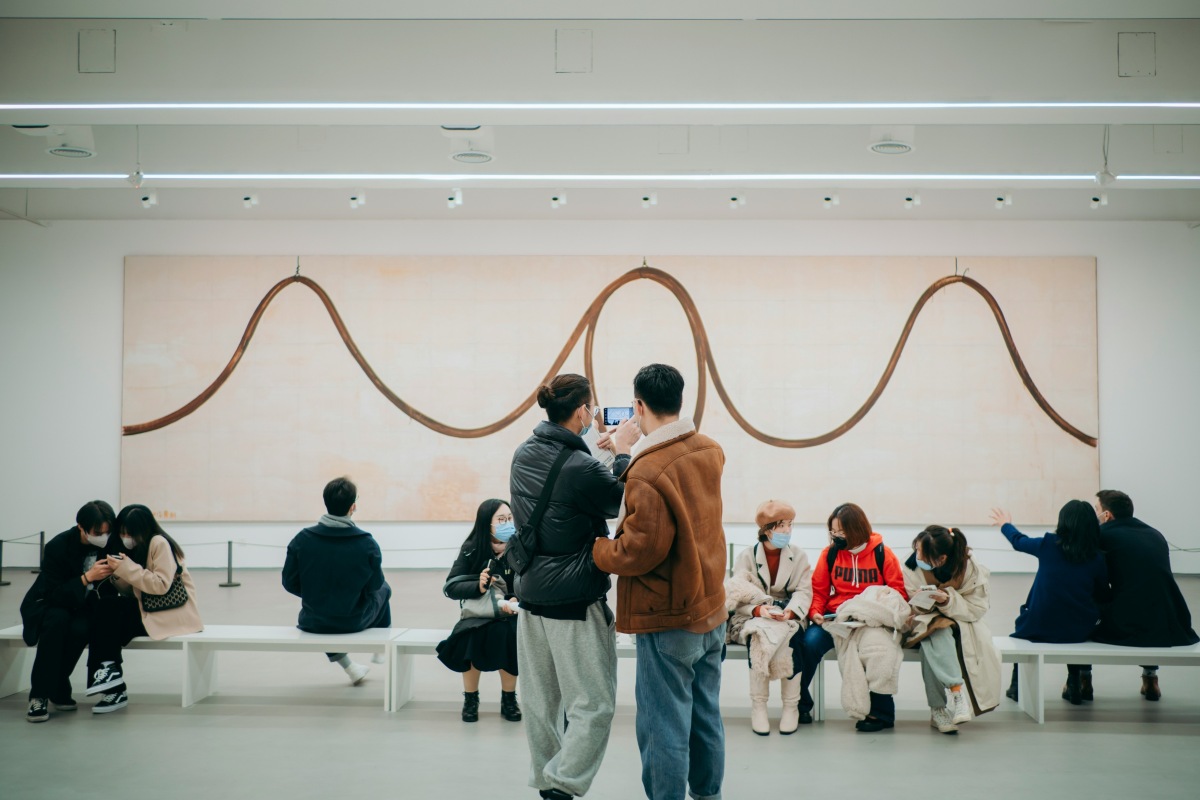 Museum visitors