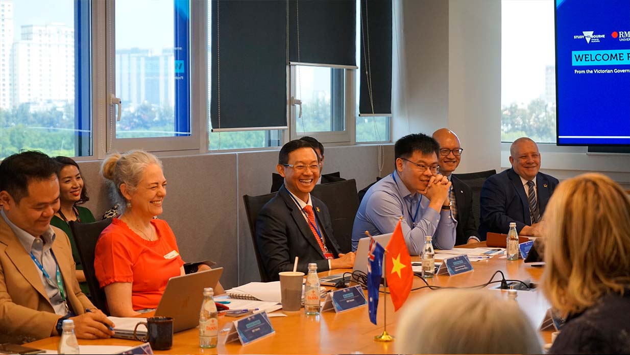 The discussion explored collaboration and partnership opportunities between Victorian universities and Ho Chi Minh City government and universities.