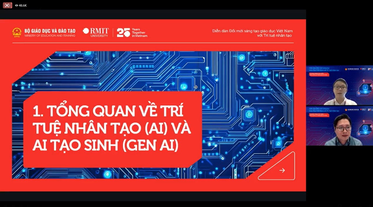 Screenshot of workshop livestream