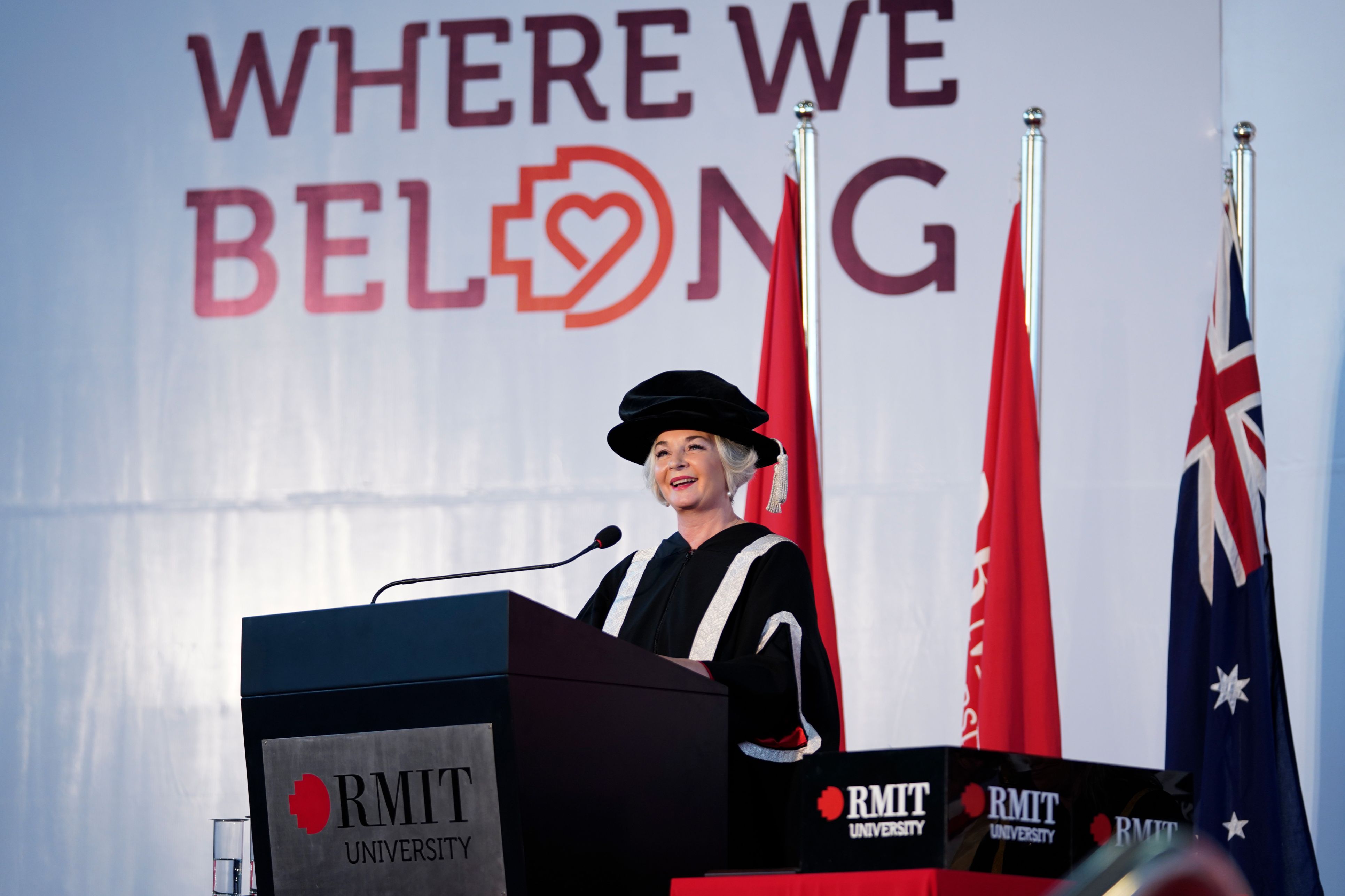 RMIT Vietnam President Professor Gael McDonald congratulated new graduates.