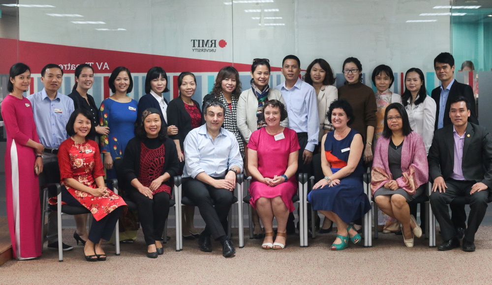 Seminar delegates at Hanoi City campus.