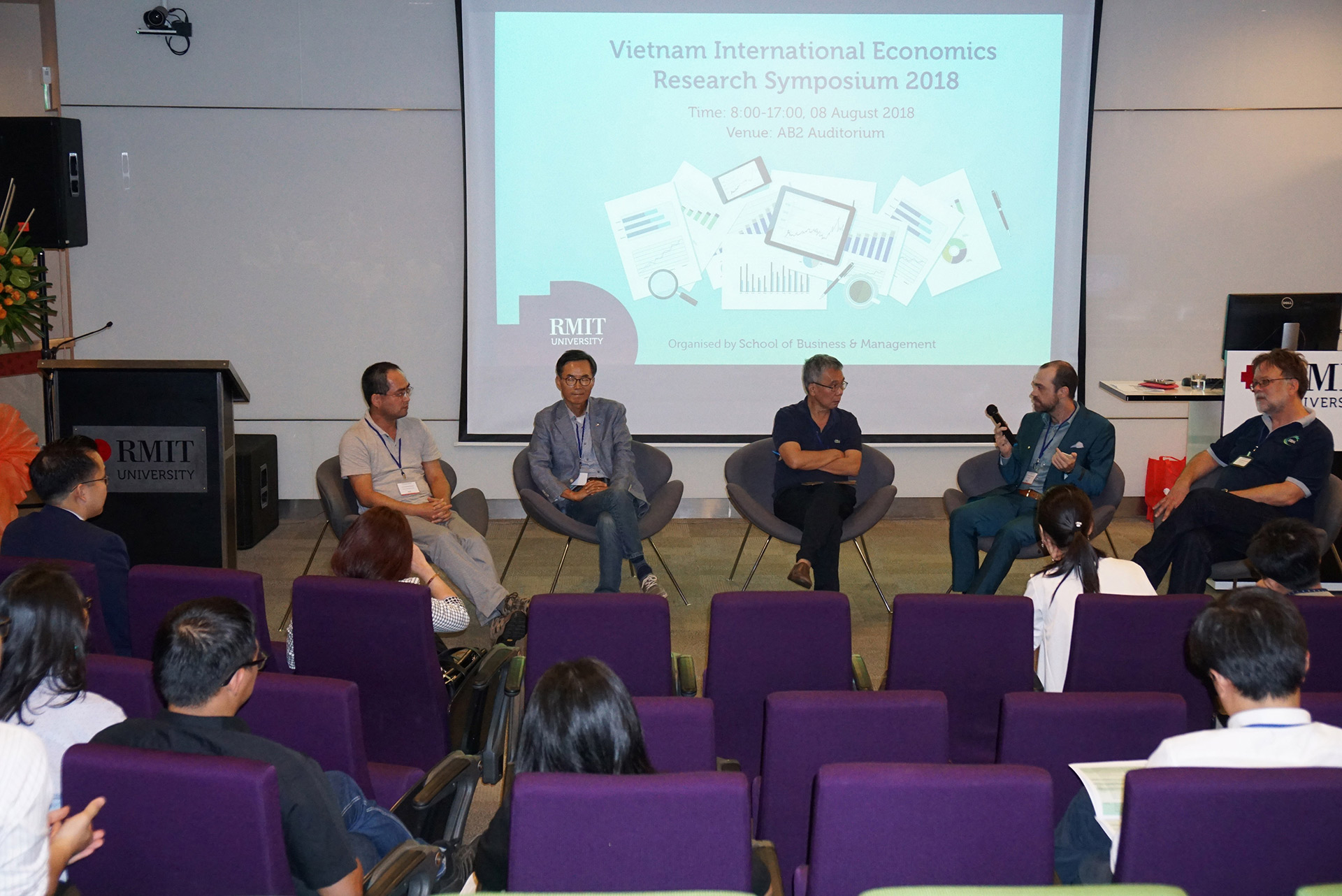 The inaugural Vietnam International Economics Research Symposium was held at RMIT Vietnam's Saigon South campus on 8 August.