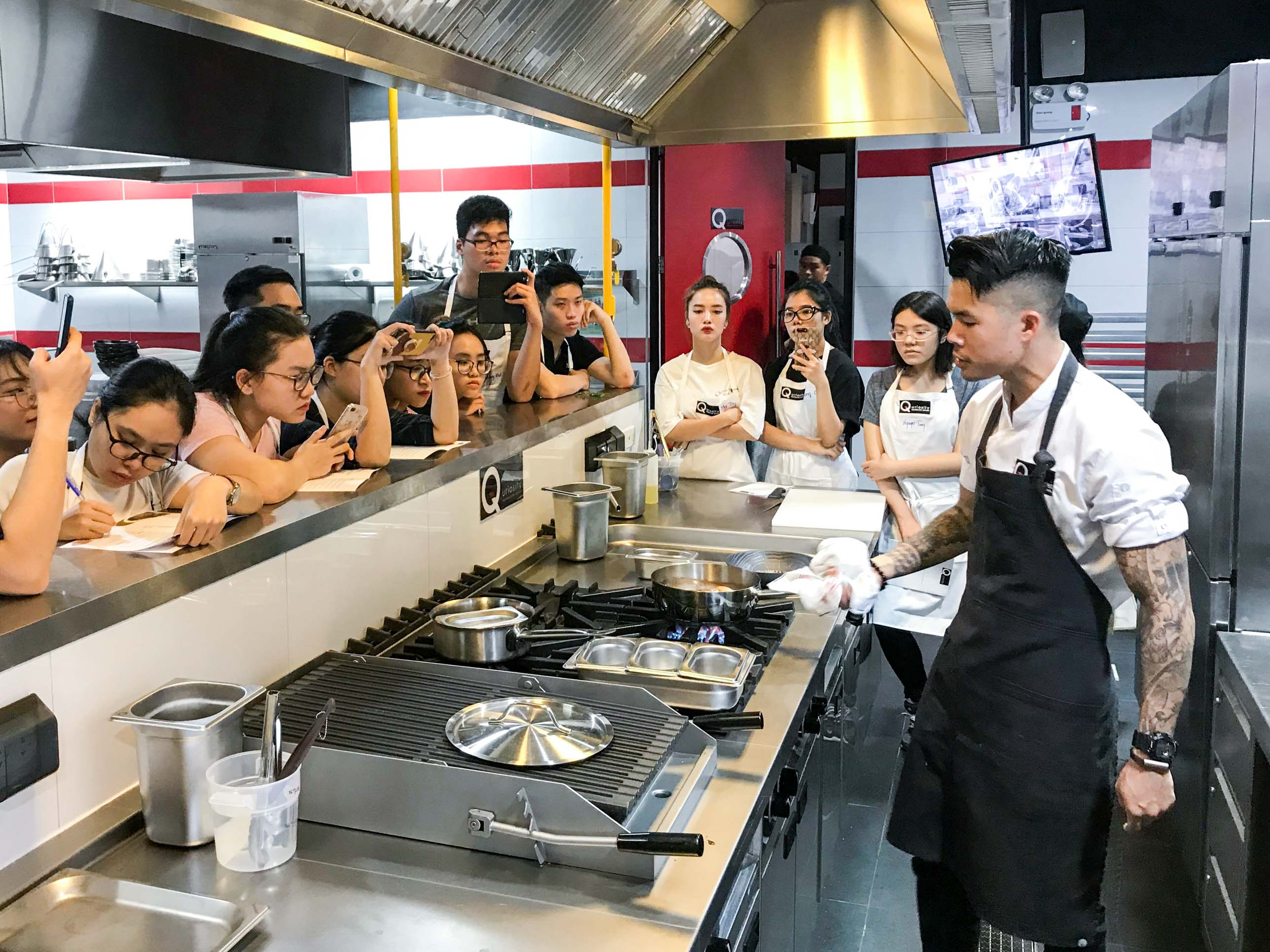Tourism and Hospitality Management students gain practical experience at Q Industries, one of the University’s industry partners. Q Industries is set up like a hotel, complete with a restaurant and supermarket, where students can apply the theories learned in the classroom.