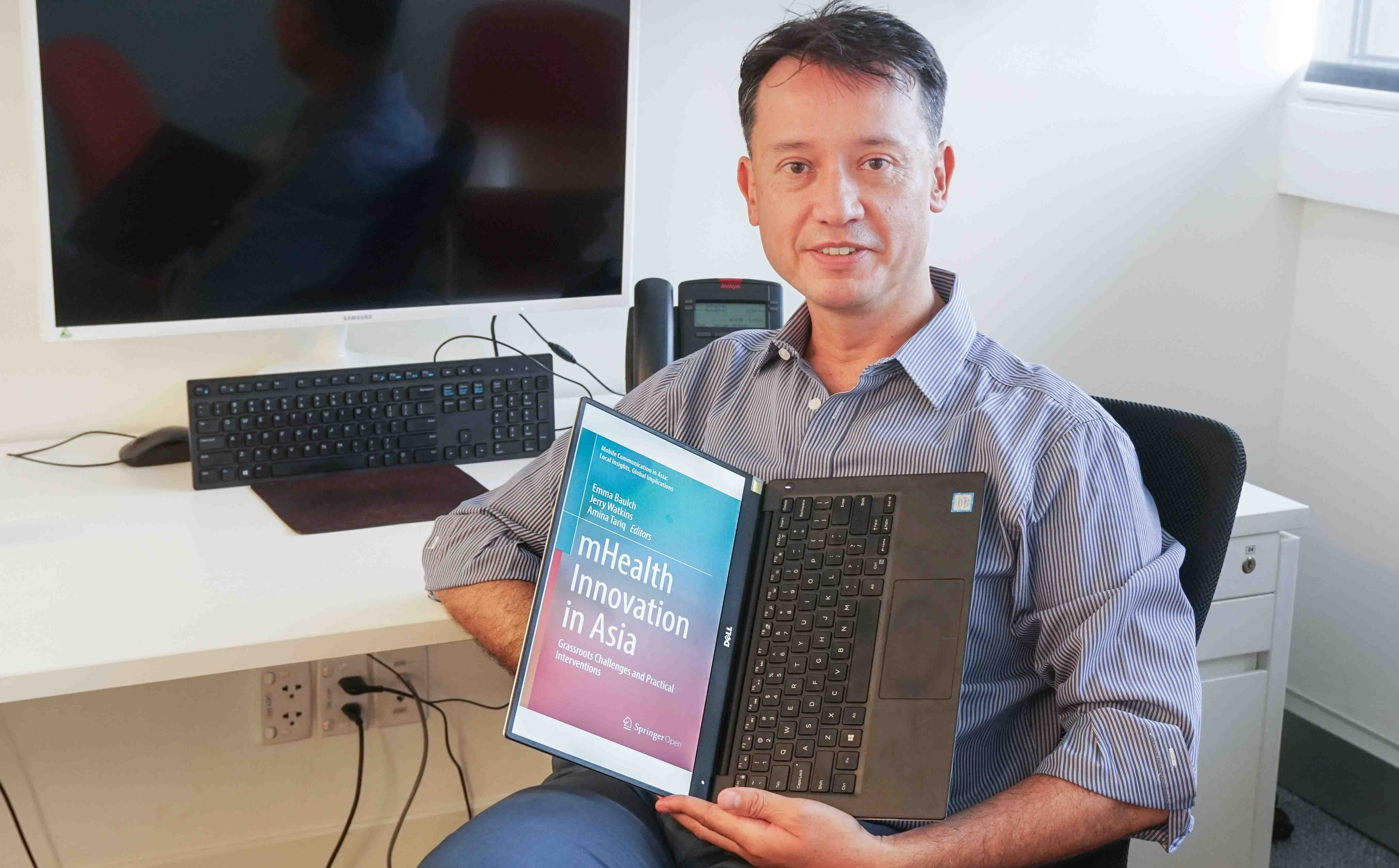 Associate Professor Jerry Watkins was one of the researchers and editors for the book mHealth Innovation in Asia.