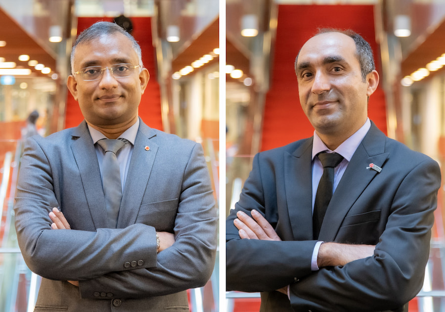 Dr Majo George (pictured left) and Dr Irfan Ulhaq (pictured right)