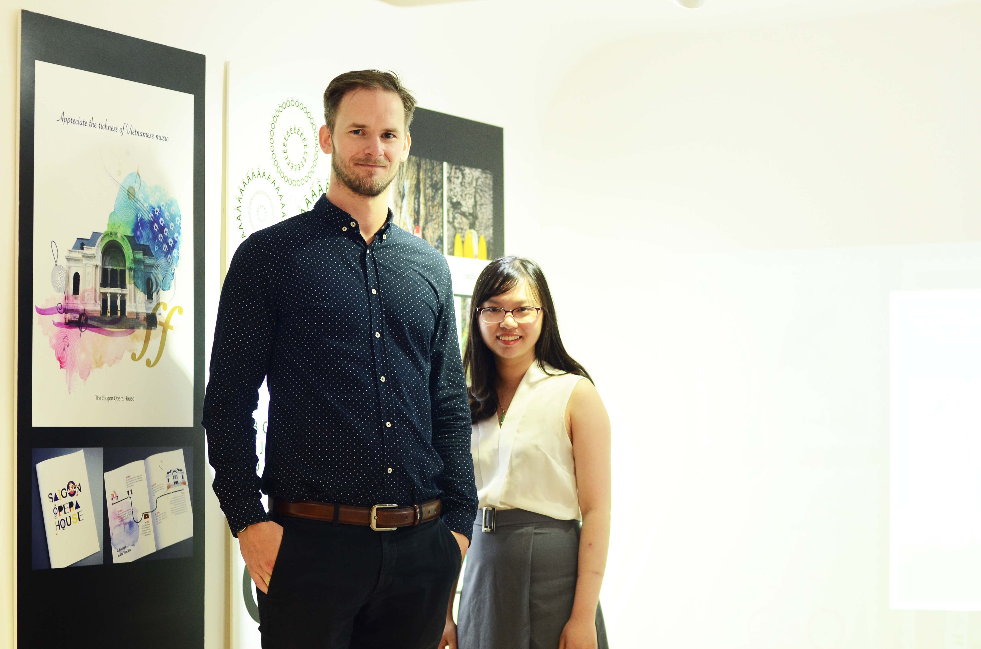 Mr Ben Waters, Managing Director of Lion&Lion, attended the showcase with an RMIT alumnus who now works at Lion&Lion.