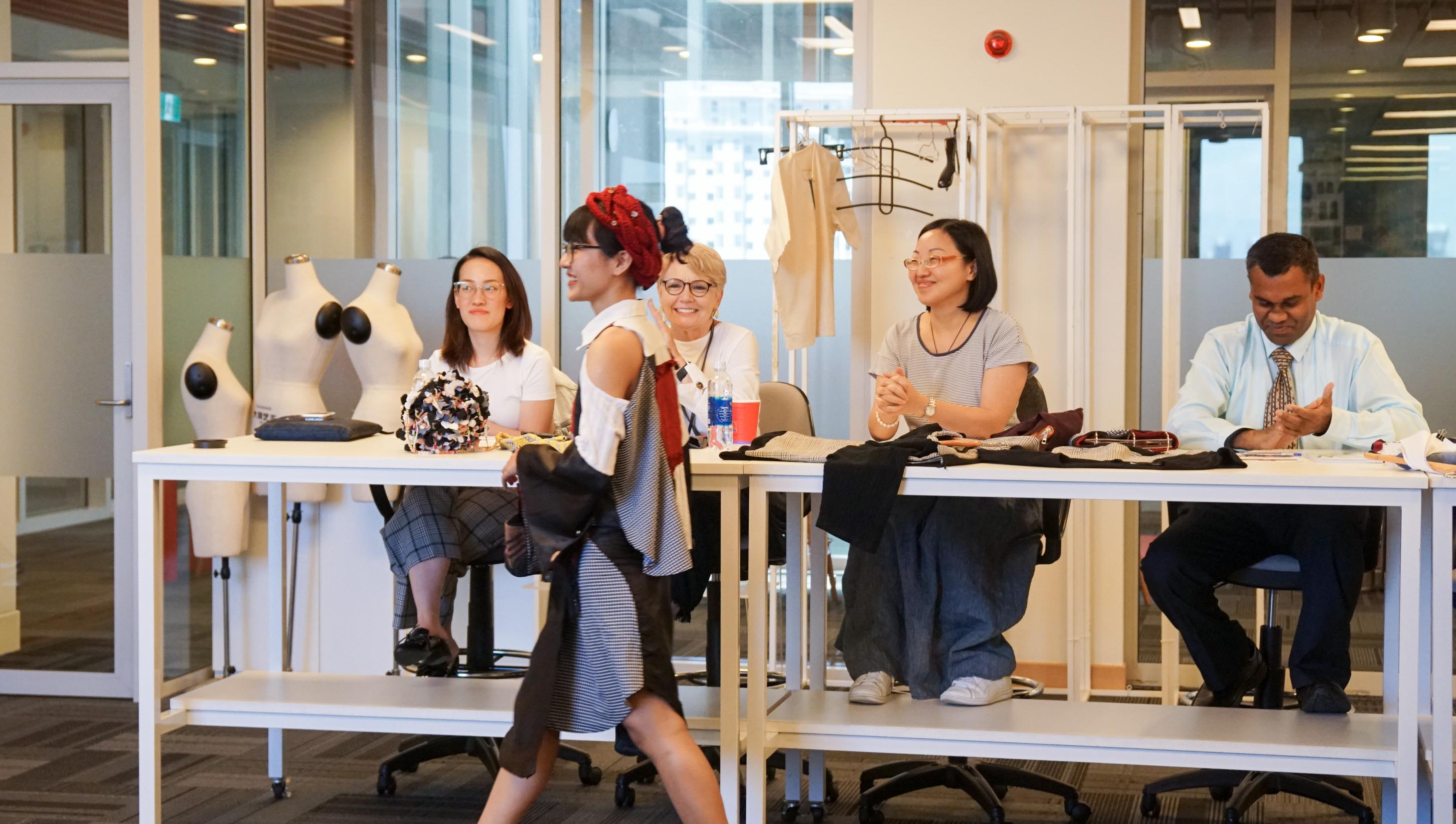 Students showcased their work to a panel of H&M representatives, as well as RMIT Vietnam Head of Design Professor Julia Gaimster, Fashion Discipline Lead Nina Yiu and Fashion Senior Lecturer Dr Rajkishore Nayak.