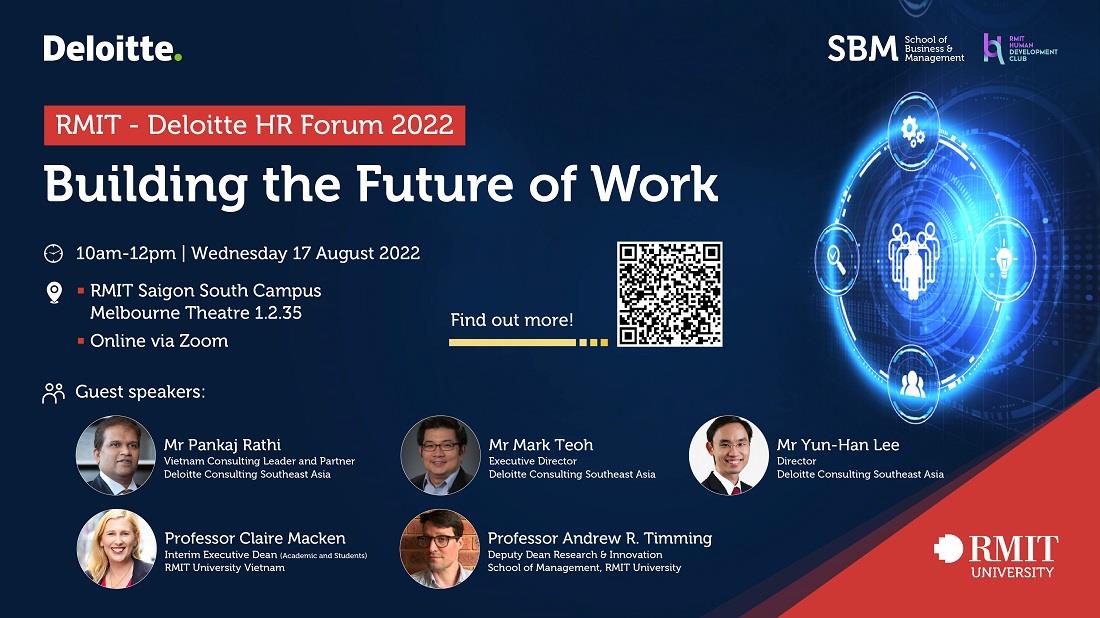 RMIT-Deloitte HR Forum 2022 event poster