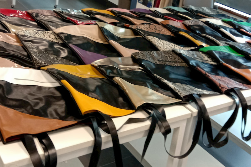 RMIT Vietnam's fashion students Nguyen Ngoc Lien Giang and her teammates reused leftover footwear materials, such as leather and PVC leather from Inditex (i.e Zara) sneaker factories, to create innovative and practical tote bags.