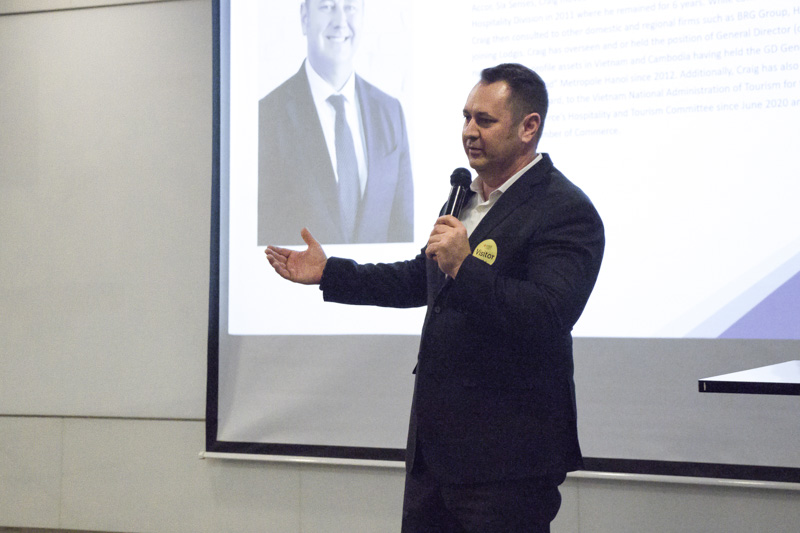 The Grand Ho Tram Hotel and Casino Chief Operating Officer Craig Douglas stressed the importance of high-quality human resource development as industry grows in Vietnam. 