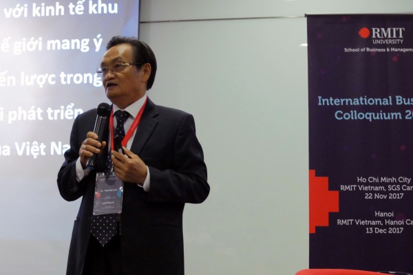 Tiến sĩ Trần Du Lịch, cố vấn của Thủ tướng Nguyễn Xuân Phúc, là diễn giả chính tại sự kiện.