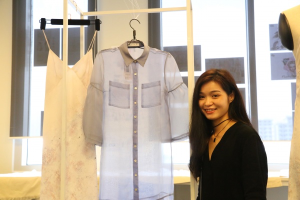 Bachelor of Fashion student Che Thi Diem Hang has also created a fashion range designed for Mark Your Wall, a local company concerned with social entrepreneurship.