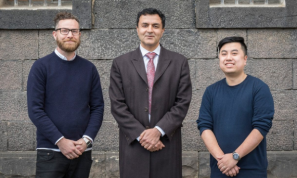 Kourosh Kalantar-zadeh with his Smart Pill team Kyle Berean and Nam Ha.