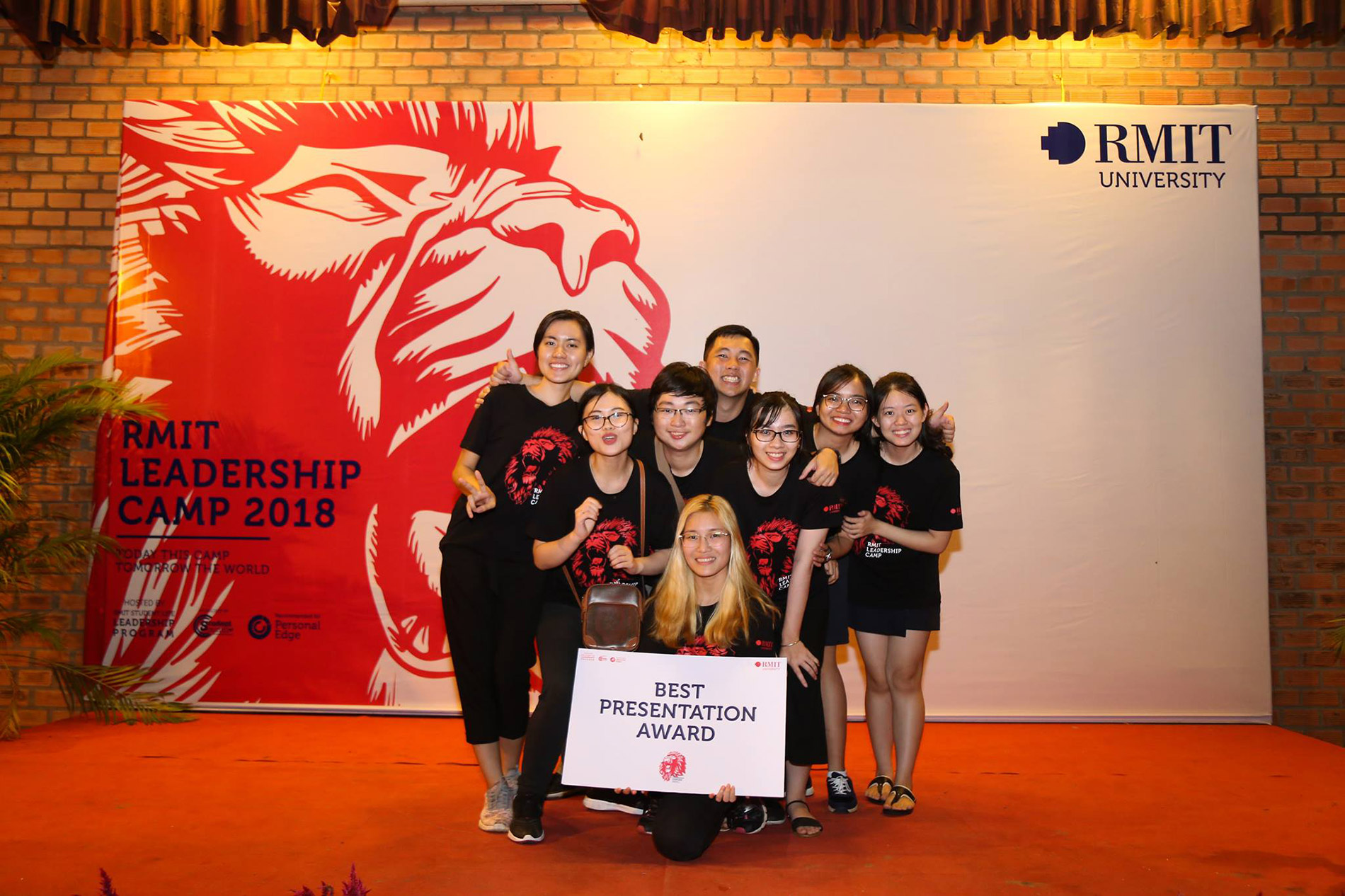 Nhu Huong Tra (second, left) attended RMIT Leadership Camp in 2018.