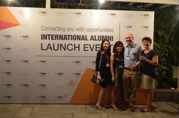 Shane Dillon and his colleagues at their launch event in Vietnam.