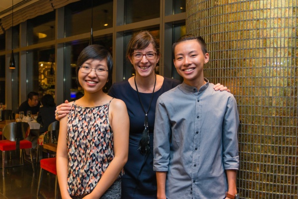 Associate Lecturer Digital Media Design Professor Steffi Neukirchen with RMIT Design students who participated in the competition.