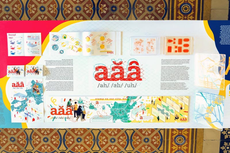 “AĂÂ” by Truong Thanh An, Kee Zi Sing and Tran Bich Tuyet Nhi aims to help people recognise the hidden identity of Saigon through an interactive public event.