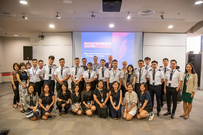 The first cohort of cadets attended orientation at RMIT’s Saigon South campus where they will study the first semester of their Australian-based course online.