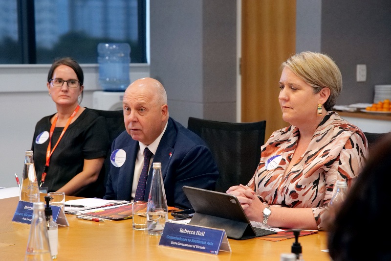 The Honourable Tim Pallas (pictured middle)