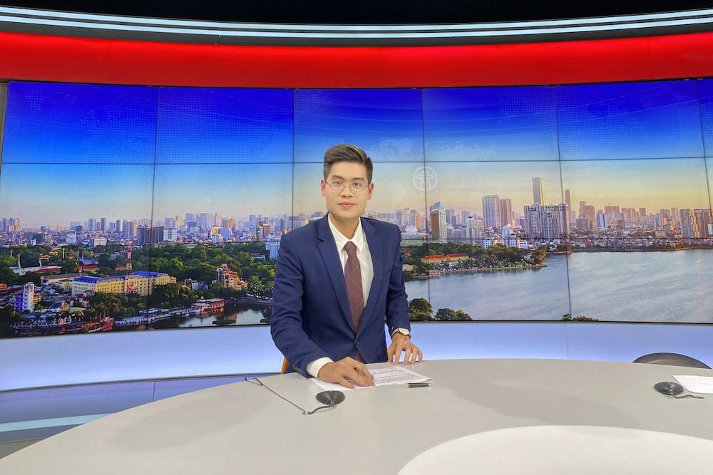 Nguyen Hoang Son used to work part-time for Hanoi Radio & Television Broadcasting while studying at RMIT. (Photo courtesy of Son)