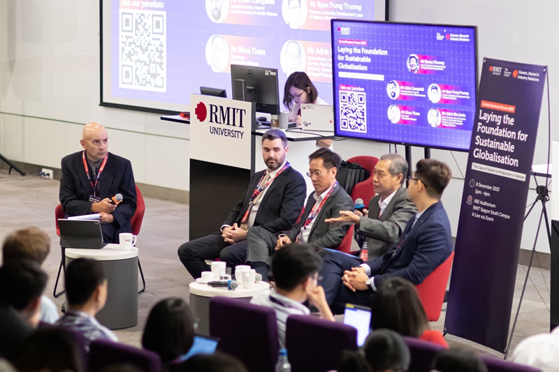 Panellists at RMIT's Global Business Forum 2023
