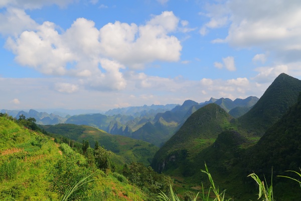 Majestic mountain ranges in Ha Giang