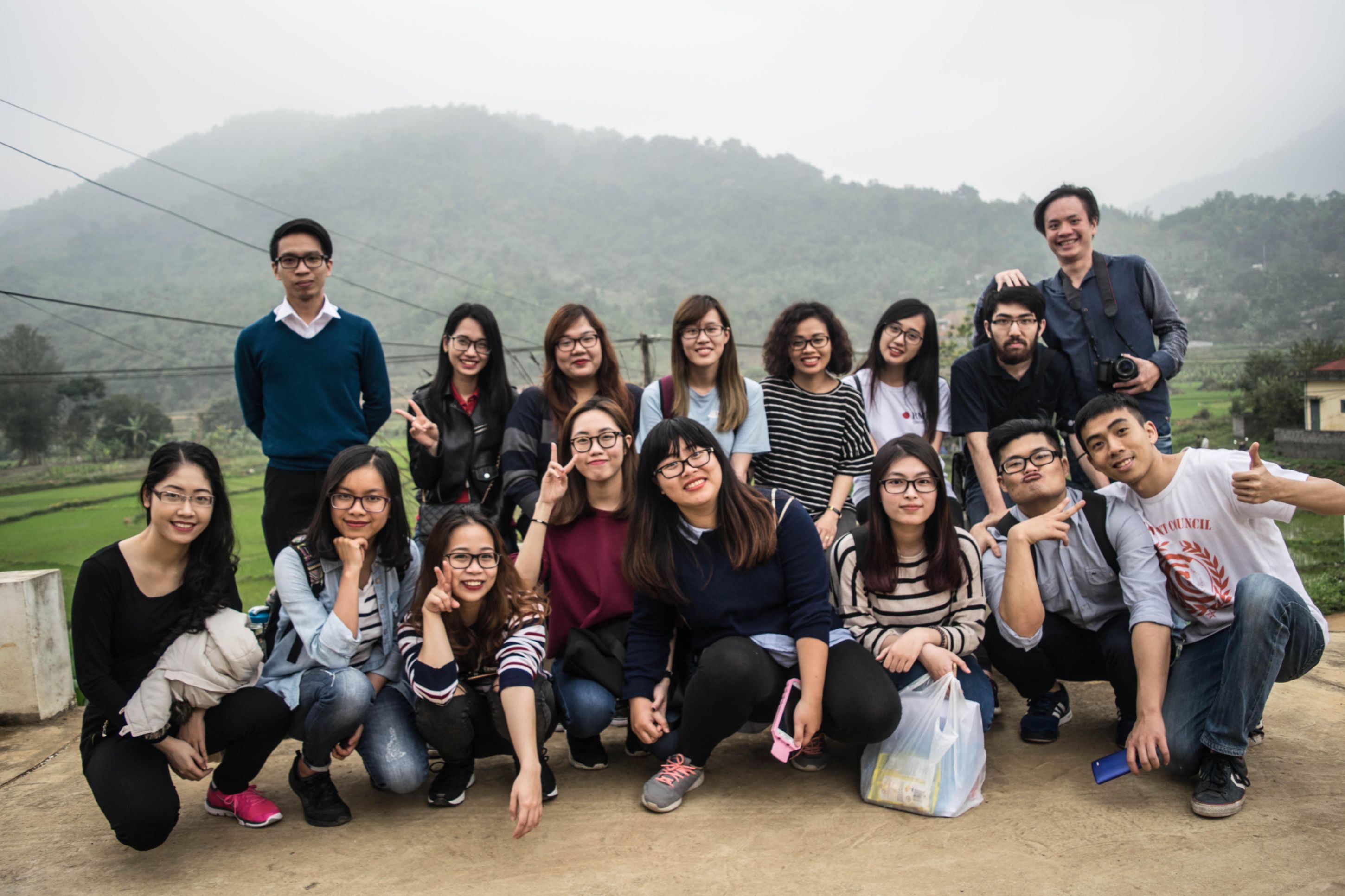 The team went to Hoa Binh to conduct in-depth research and interviews.