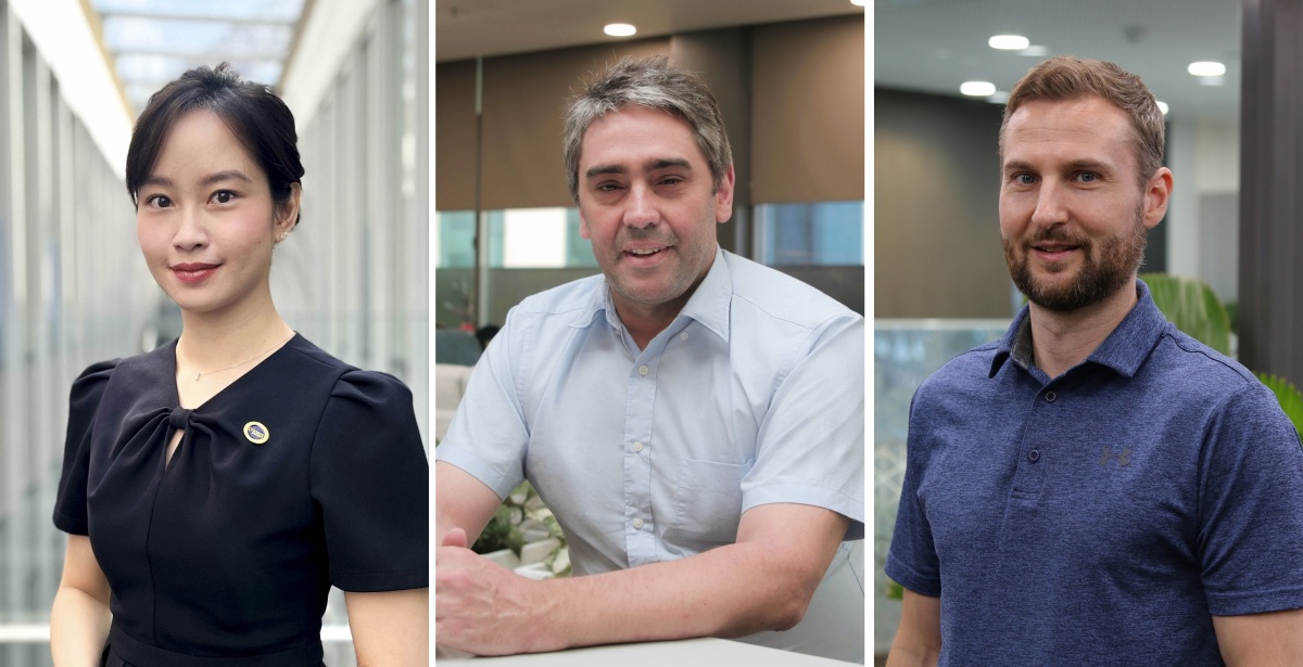 (L-R) Ms Vu Bich Phuong, Dr Gordon Ingram, and Dr Jeff Nijsse (Photo: RMIT)