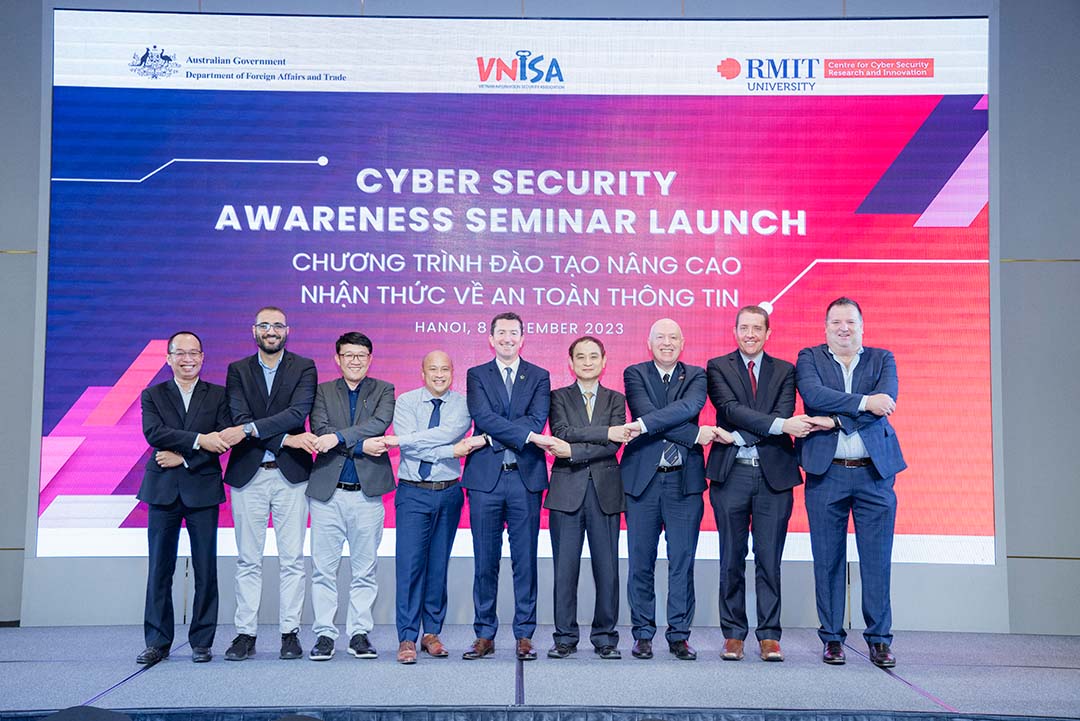 International partnerships, such as RMIT and VNISA, play a crucial role in enhancing cyber security for SMEs in Vietnam. 