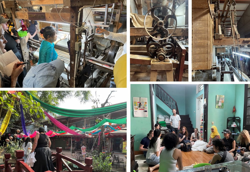 The Weaving the Future group visited local artisans in Van Phuc Silk Village.