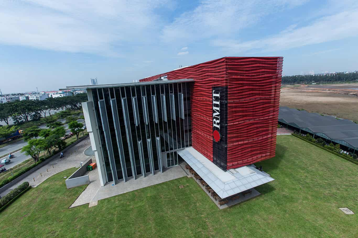 Drone view of Saigon South campus