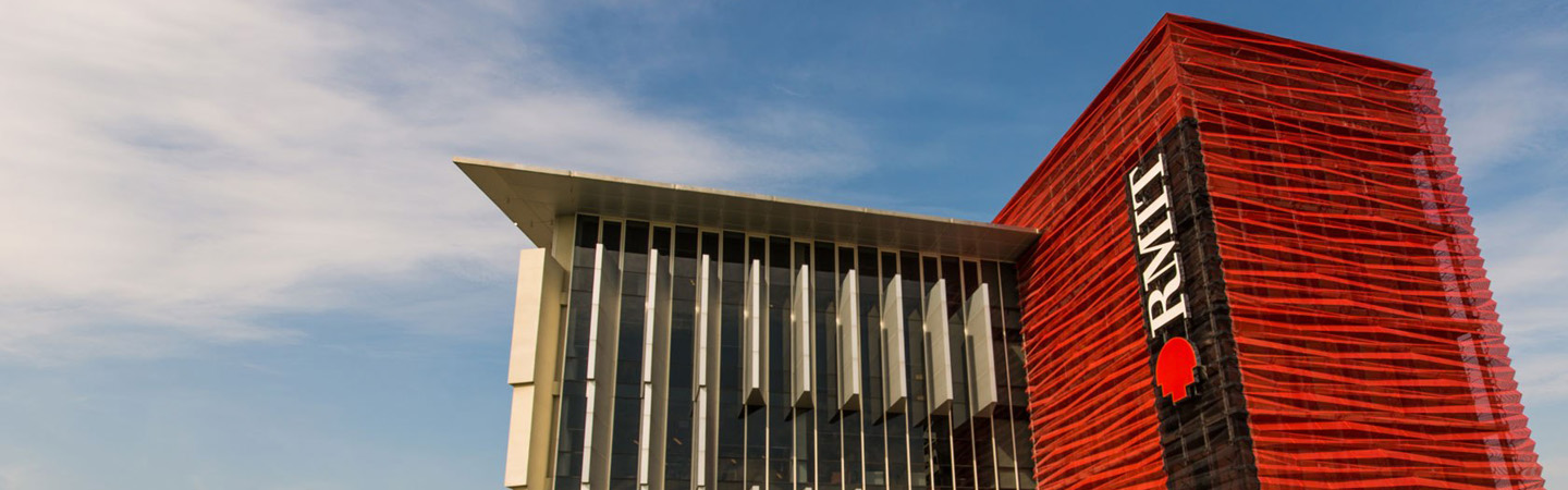 rmit building with logo