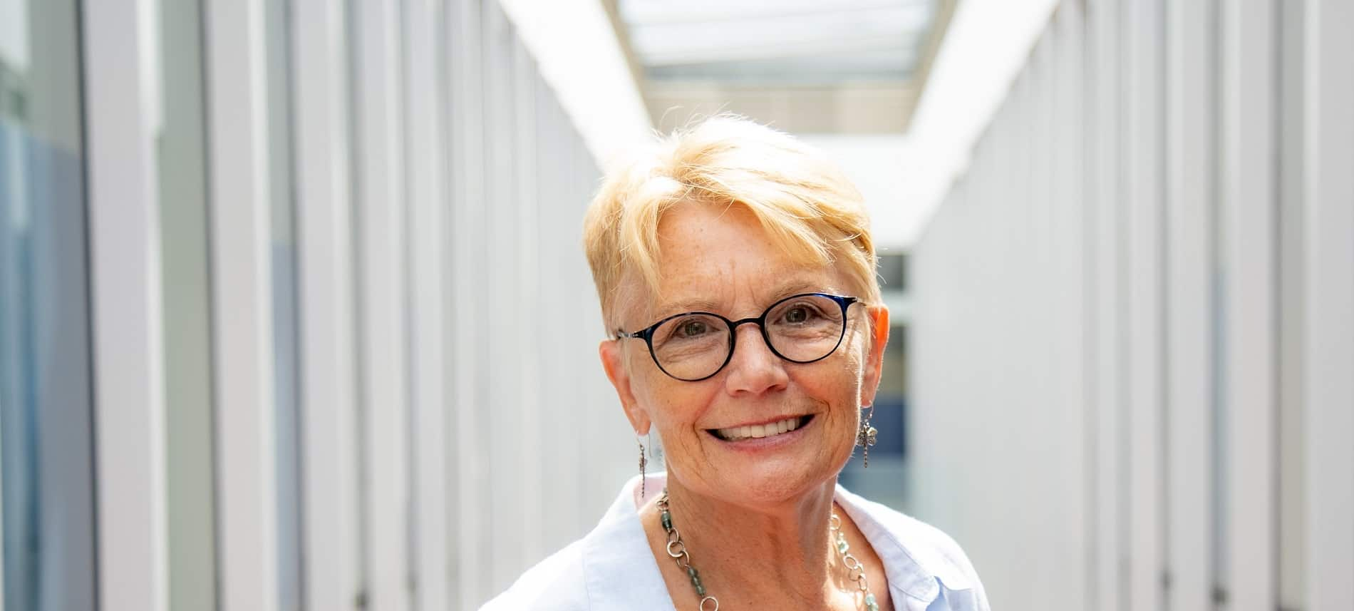 julia gaimster-dean of school of communication and design, taken in Building 2 of the RMIT Vietnam Saigon south campus.