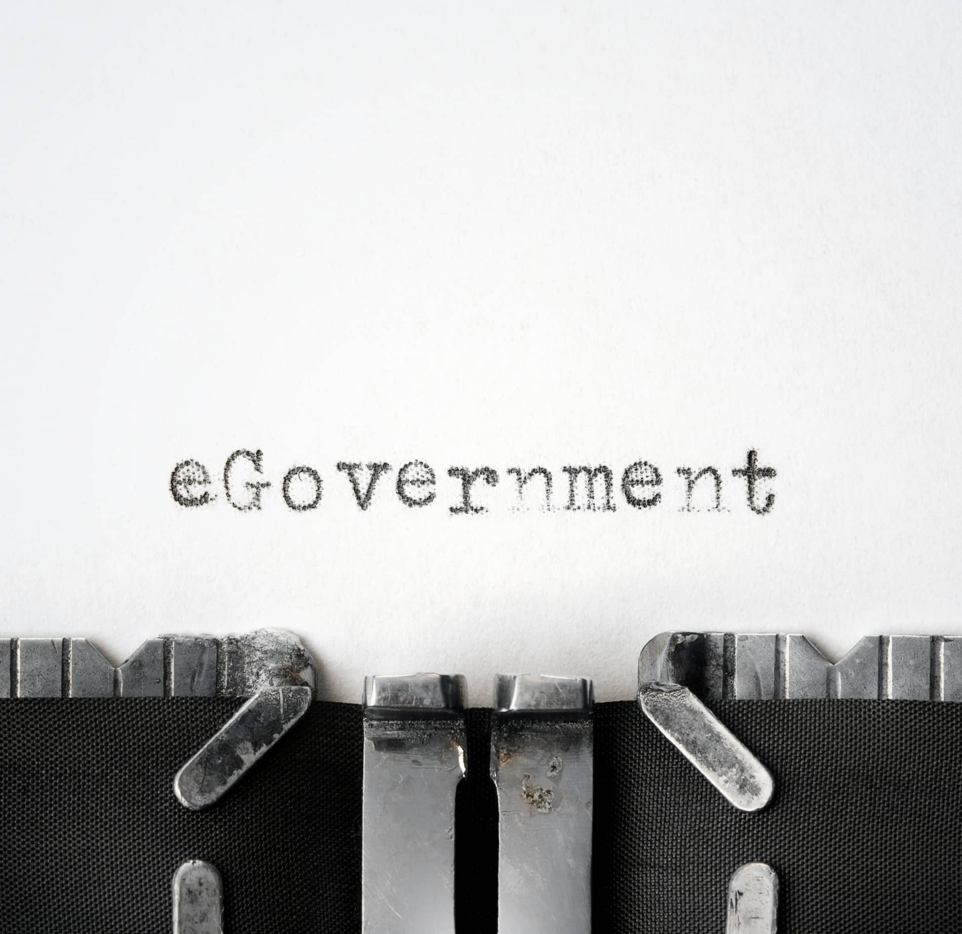 the word eGovernment on a white background