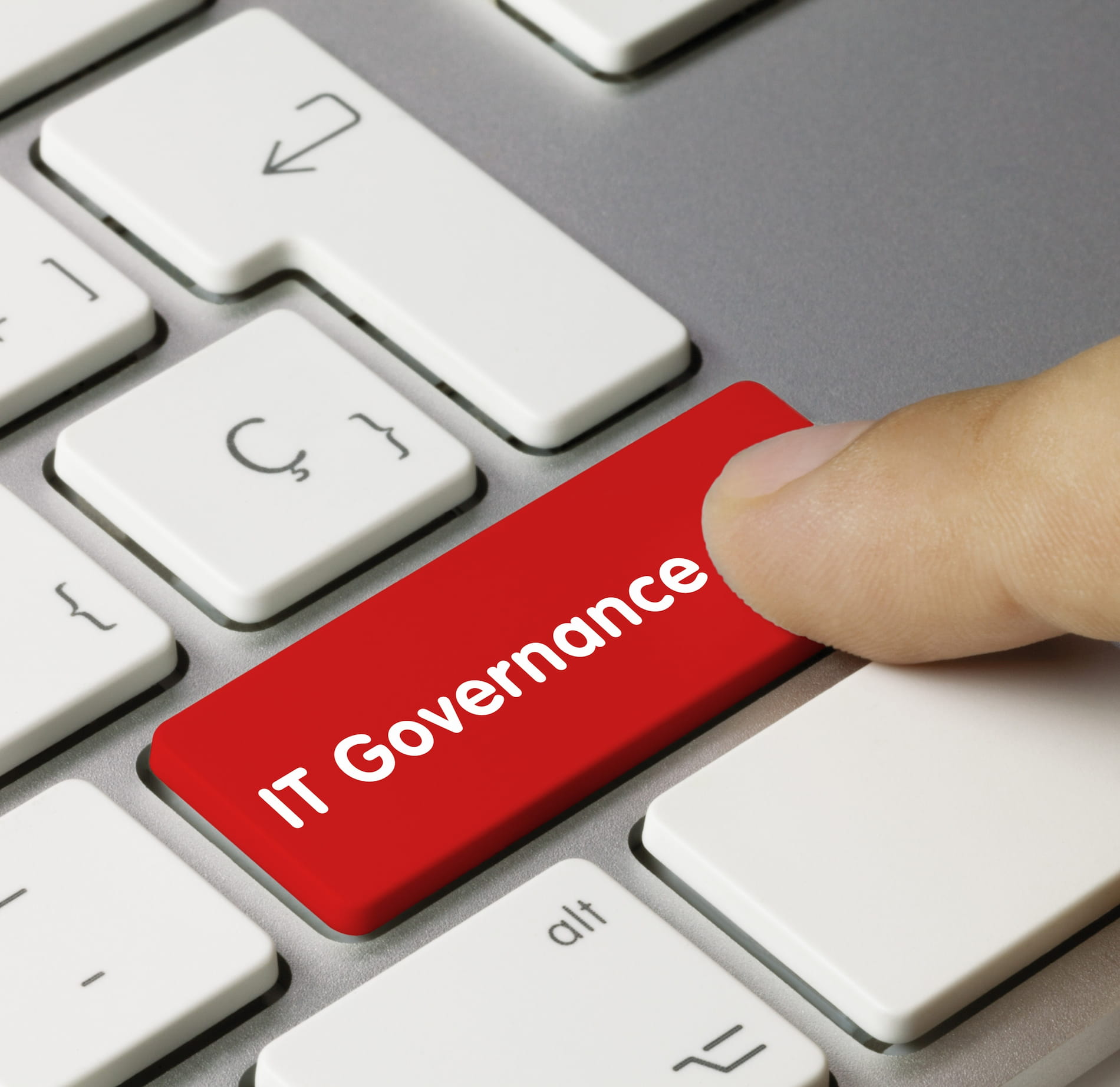 the words 'it governance' on a keyboard