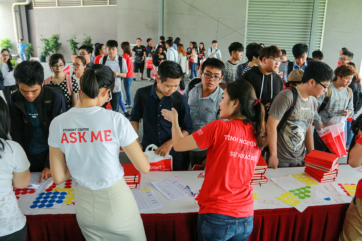 Orientation day activities.